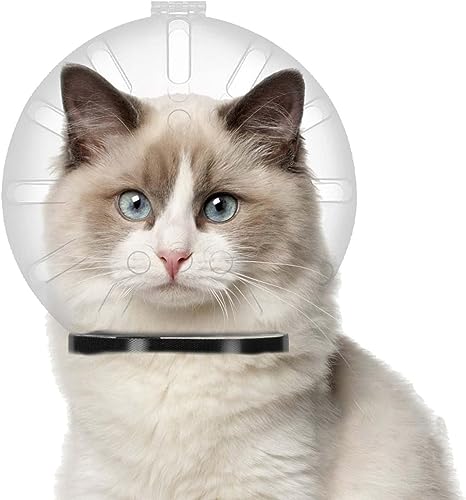 Maulkorb für Katzenpflege, atmungsaktiv, durchsichtig, Luftmaulkorb für Katzen, verstellbare Katzenabdeckung – Anti-Biss- und schützender Maulkorb für Haustiere verhindert Katzen, von BOHHO