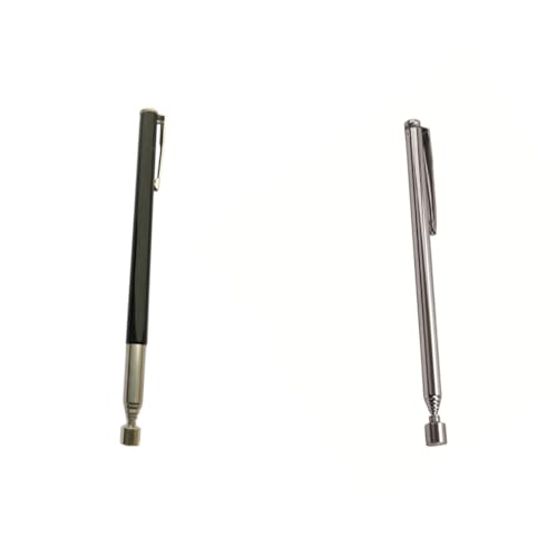 BOKIOESDE 2 Stück Home Verstellbares Pickup Tool Tragbare Schrauben Pick up Stick Picking Rod Metallbearbeitung Auto Reparatur Handtool von BOKIOESDE