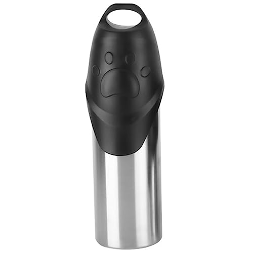 BOLAXHCA 1 Stück Tragbare Hundewasserflasche Aus Edelstahl, Hunde-Reisewasserflasche für Haustiere, Spaziergänge im Freien, Wandern, Reisen, 750 Ml von BOLAXHCA