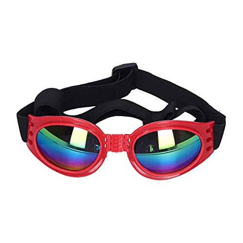 BOLORAMO Haustier-Sonnenbrille, Hunde-Outdoor-Sonnenbrille Einfach zu verwenden Wasserdicht für den Außenbereich für Hunde(red, Love Type) von BOLORAMO