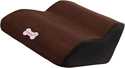 Hundetreppe Leiter, 2 Schichten Neigung Haustier Stufen für Bett Sofa, rutschfeste Haustier Rampe Leiter mit abnehmbarem waschbarem Bezug (Kaffee) von BOMBKI