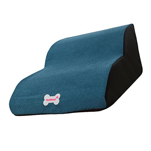 Leiter für Hunde, abnehmbare und waschbare Haustierrampe, Schaumstoff, hohe Dichte, 2 Ebenen, für Haustiere, Blau Leiter für Hunde, abnehmbare und waschbare Haustierrampe, Schaumstoff, hohe Dichte, 2 Ebenen, für Haustiere, Blau von BOMBKI
