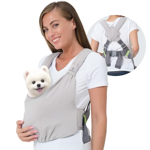 Hundetragetaschen für kleine Hunde – Welpen-Essentials, nach vorne gerichtetes Hundeschling, verstellbares Hunde-Reisezubehör, Baumwoll-Welpentragetasche, geeignet für Welpen, kleine Hunde und Katzen Hundetragetaschen für kleine Hunde – Welpen-Essentials, nach vorne gerichtetes Hundeschling, verstellbares Hunde-Reisezubehör, Baumwoll-Welpentragetasche, geeignet für Welpen, kleine Hunde und Katzen von BOMBOLY