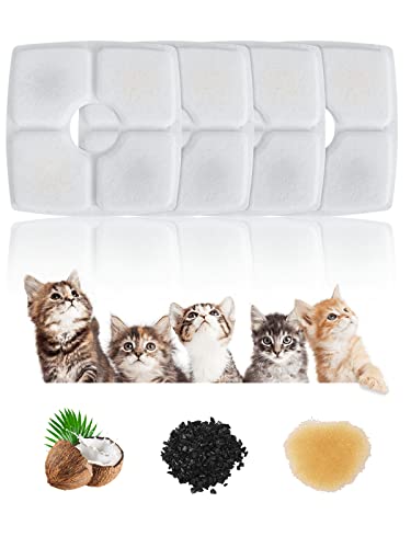 Katzenbrunnen Filter, Trinkbrunnen Filter, Trinkbrunnen für Katze, Ersatzfilter für Trinkbrunnen für Katzen und Hunde 4Stücks Katzenbrunnen Filter, Trinkbrunnen Filter, Trinkbrunnen für Katze, Ersatzfilter für Trinkbrunnen für Katzen und Hunde 4Stücks von BONBELONG