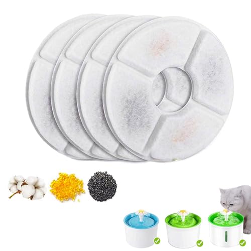 BONGBELONG Katzenbrunnen Filter,Filter katzenbrunnen Trinkbrunnen für Katze Hunde 4Stück BONGBELONG Katzenbrunnen Filter,Filter katzenbrunnen Trinkbrunnen für Katze Hunde 4Stück von BONBELONG