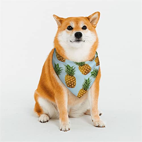 Ananas-Hundehalstuch, wendbar, dreieckig, verstellbar, weiches Halstuch, für mittelgroße und große Haustiere von BONDIJ