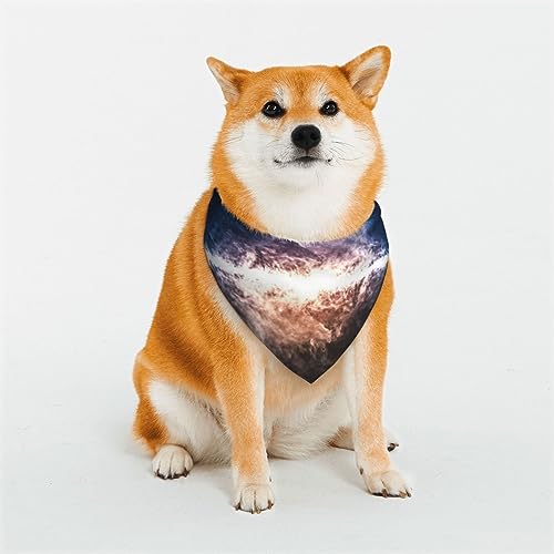 Galaxy Hundehalstuch, wendbar, dreieckig, verstellbar, weich, für mittelgroße und große Haustiere von BONDIJ