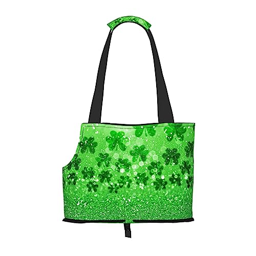 Grüne glitzernde Haustier-Tragetasche, Tier-Tragetasche, lässige Schultertasche für kleine bis mittelgroße Katzen und kleine Hunde Grüne glitzernde Haustier-Tragetasche, Tier-Tragetasche, lässige Schultertasche für kleine bis mittelgroße Katzen und kleine Hunde von BONDIJ