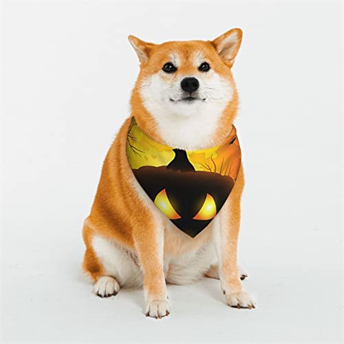 Halloween-Hundehalstuch, wendbar, dreieckig, verstellbar, weiches Halstuch, für mittelgroße und große Haustiere von BONDIJ
