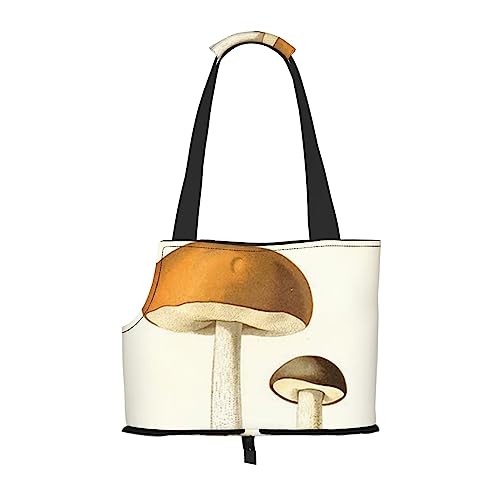 Haustiertragetasche, essbare Pilze, tragbare Tragetasche für Haustiere, lässige Schultertasche für kleine bis mittelgroße Katzen und kleine Hunde Haustiertragetasche, essbare Pilze, tragbare Tragetasche für Haustiere, lässige Schultertasche für kleine bis mittelgroße Katzen und kleine Hunde von BONDIJ