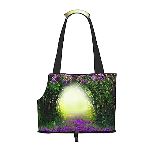 Haustiertragetasche mit Blumenfeld, tragbare Tragetasche für Haustiere, lässige Schultertasche für kleine bis mittelgroße Katzen und kleine Hunde Haustiertragetasche mit Blumenfeld, tragbare Tragetasche für Haustiere, lässige Schultertasche für kleine bis mittelgroße Katzen und kleine Hunde von BONDIJ