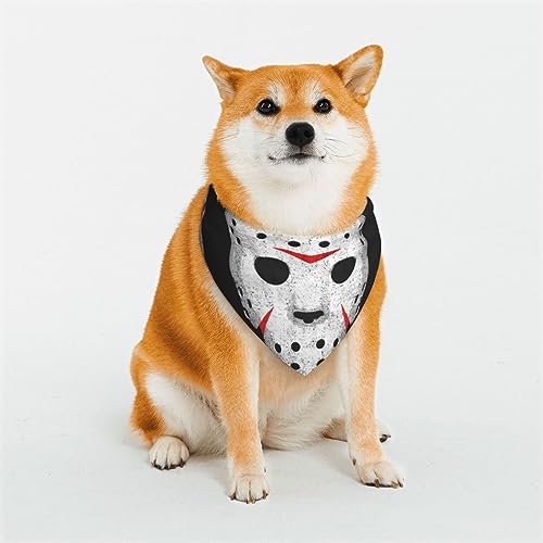 Hundehalstuch, Motiv: Horror-Totenkopf-Motiv, wendbar, dreieckig, verstellbar, weich, für mittelgroße und große Haustiere Hundehalstuch, Motiv: Horror-Totenkopf-Motiv, wendbar, dreieckig, verstellbar, weich, für mittelgroße und große Haustiere von BONDIJ