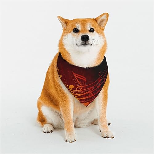 Hundehalstuch, Motiv: rote Flamme, wendbar, dreieckig, verstellbar, weiches Halstuch für mittelgroße und große Haustiere Hundehalstuch, Motiv: rote Flamme, wendbar, dreieckig, verstellbar, weiches Halstuch für mittelgroße und große Haustiere von BONDIJ