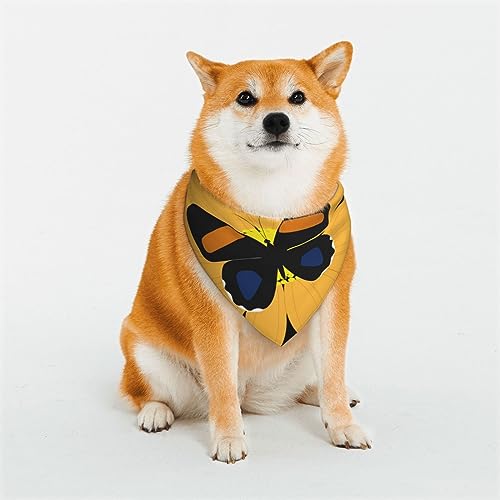 Hundehalstücher mit gelber Sonnenblume, wendbar, dreieckig, verstellbar, weich, für mittelgroße und große Haustiere von BONDIJ
