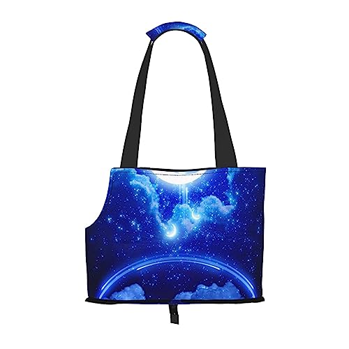 Moon with Stars Pet Carrier, Animal Portable Tote Bag, Casual Dog Cat Shoulder Bag for Small to Medium Cat and Small Dog Moon with Stars Pet Carrier, Animal Portable Tote Bag, Casual Dog Cat Shoulder Bag for Small to Medium Cat and Small Dog von BONDIJ