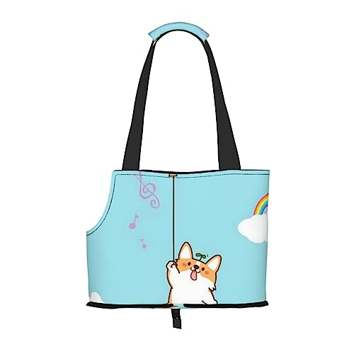 Niedliche Tragetasche für Hunde und Haustiere, tragbare Tragetasche, lässige Schultertasche für kleine bis mittelgroße Katzen und kleine Hunde Niedliche Tragetasche für Hunde und Haustiere, tragbare Tragetasche, lässige Schultertasche für kleine bis mittelgroße Katzen und kleine Hunde von BONDIJ