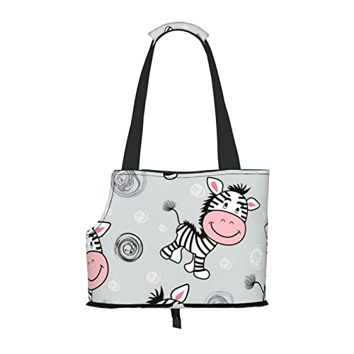 Niedliche Zebra Haustier Tragetasche, Tier tragbare Tragetasche, lässige Hund Katze Umhängetasche für kleine bis mittelgroße Katzen und kleine Hunde Niedliche Zebra Haustier Tragetasche, Tier tragbare Tragetasche, lässige Hund Katze Umhängetasche für kleine bis mittelgroße Katzen und kleine Hunde von BONDIJ