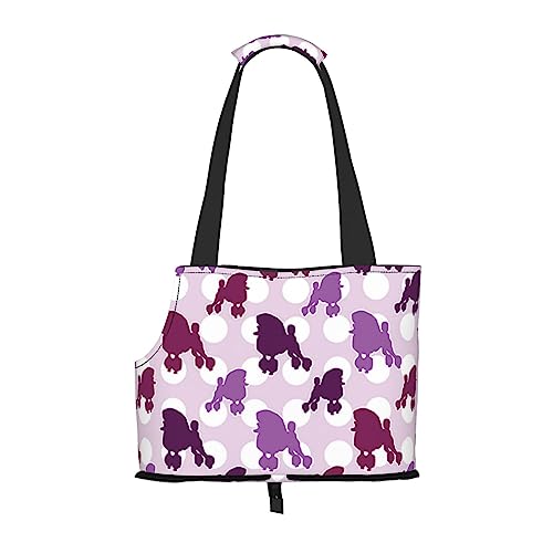 Roter Pudel Haustier Tragetasche, Tier Tragbare Tragetasche Casual Hund Katze Umhängetasche für kleine bis mittelgroße Katzen und kleine Hunde Roter Pudel Haustier Tragetasche, Tier Tragbare Tragetasche Casual Hund Katze Umhängetasche für kleine bis mittelgroße Katzen und kleine Hunde von BONDIJ