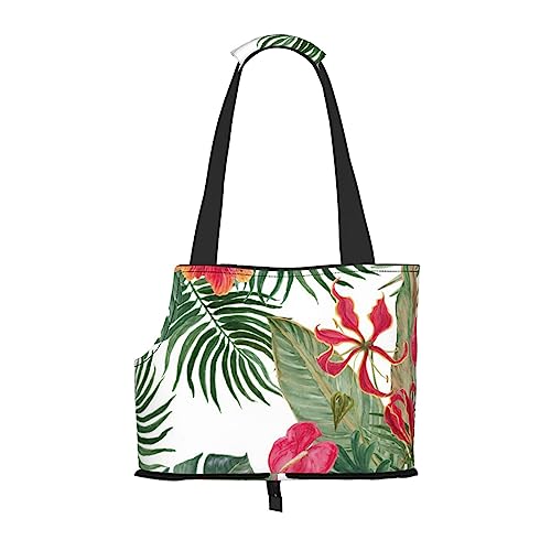 Sommer Hawaiian Pet Carrier, Tier Tragbare Tragetasche Casual Hund Katze Umhängetasche für kleine bis mittelgroße Katzen und kleine Hunde von BONDIJ