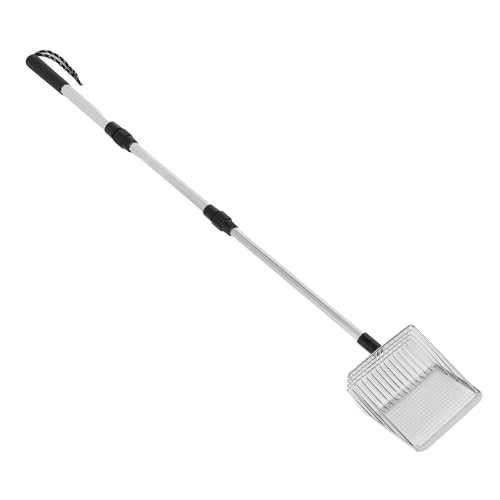 Hähnchenkot Schaufel Langer Griff, Anti -Stick Edelstahl Dehnbar Langen Griff Seitsschaufel Chicken Coop Accessoires Reinigungswerkzeuge, Hühnerstrauder -Schaufel Metall, von BONKZEBU