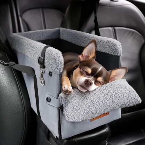 BONTHEE Mittelkonsole Hundeautositz für kleine Hunde bis 9 kg, Grau, 45,7 x 25,4 x 22,9 cm BONTHEE Mittelkonsole Hundeautositz für kleine Hunde bis 9 kg, Grau, 45,7 x 25,4 x 22,9 cm von BONTHEE