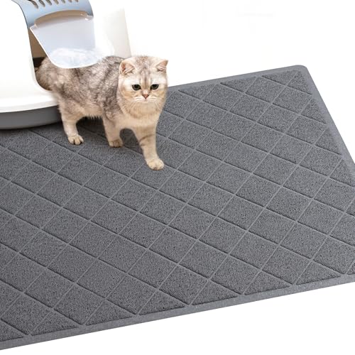 BOOMIBOO Katzenklo Matte, Katzenklo Matte, Katzenklo Matte, Premium Durable PVC Pad, 119,9 x 89,9 cm, Katzentoilette, leicht zu reinigen, rutschfest, Urin wasserdicht BOOMIBOO Katzenklo Matte, Katzenklo Matte, Katzenklo Matte, Premium Durable PVC Pad, 119,9 x 89,9 cm, Katzentoilette, leicht zu reinigen, rutschfest, Urin wasserdicht von BOOMIBOO