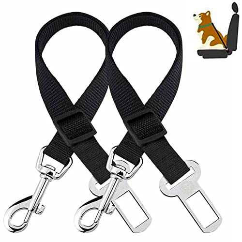 2 Stück Hunde Sicherheitsgurt Auto, BOOSHMall Hundegurt fürs Auto, Verstellbarer Anschnallgurt Hundesicherheitsgurt, mit Starke Karabiner, für alle Hunderassen und Auto Sitze Trunk, Schwarz 2 Stück Hunde Sicherheitsgurt Auto, BOOSHMall Hundegurt fürs Auto, Verstellbarer Anschnallgurt Hundesicherheitsgurt, mit Starke Karabiner, für alle Hunderassen und Auto Sitze Trunk, Schwarz von BOOSHMall