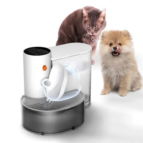 BOOTEELY Intelligenter Wasserbrunnen für Haustiere, automatischer Wasserbrunnen für kleine Hunde, kabelloser Wasserbrunnen für Katzen mit selbstbefüllendem Wasserbehälter, Wasserspender für G BOOTEELY Intelligenter Wasserbrunnen für Haustiere, automatischer Wasserbrunnen für kleine Hunde, kabelloser Wasserbrunnen für Katzen mit selbstbefüllendem Wasserbehälter, Wasserspender für G von BOOTEELY