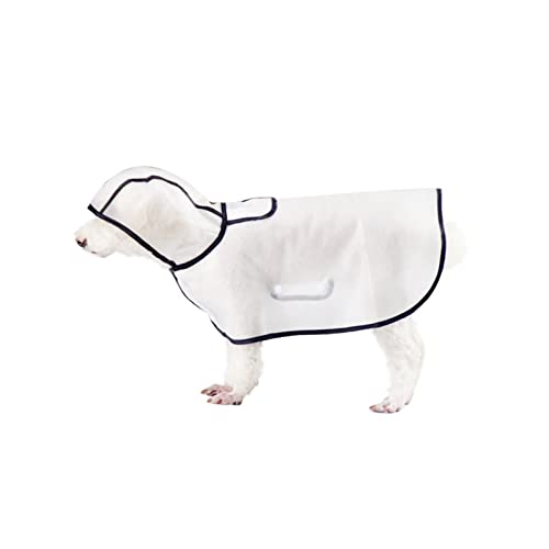 Transparenter Regenmantel for Hunde, leichte Haustier-Regenjacke, wasserdichter, Verstellbarer Haustier-Poncho for kleine, mittelgroße und große Hunde (Größe : 8XL) von BOPIES