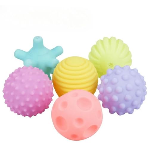 BOQUN Hundespielzeug, quietschend, für kleine Hunde, Gummi, Kauspielzeug, Welpenspielzeug, Hundespielzeug, Latex-Ball, 1 Stück, zufällige Farbe von BOQUN