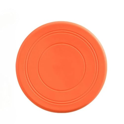 BOQUN Hundespielzeug Hund Flying Disc Frisbee Silikonspiel Spielzeug Für Kleine Mittelgroße Hundeaktivitätsspiele Hunde Intelligenz Fliegere Haustier Spielzeug-Orange von BOQUN