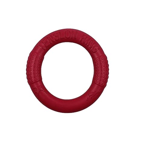 Spielzeug Für Haustiere Haustier Fliegende Discs Eva Hundetraining Ring Puller Widerstandes Biss Schwimmendem Spielzeug Welpe Outdoor Interaktives Spiel Spielen Produkte-Red-Diameter 18Cm von BOQUN