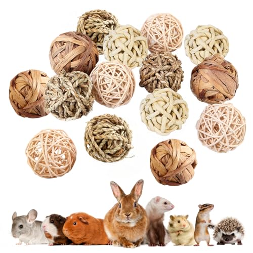 15 Stück Kaubälle Kleintiere Kauspielzeug Kaninchen Spielzeug, Hasen Kauspielzeug Grasspielzeug Grasball Hamster Spielzeug Für Kaninchen Hamster Chinchilla Rennmäuse Meerschweinchen Kleintiere 15 Stück Kaubälle Kleintiere Kauspielzeug Kaninchen Spielzeug, Hasen Kauspielzeug Grasspielzeug Grasball Hamster Spielzeug Für Kaninchen Hamster Chinchilla Rennmäuse Meerschweinchen Kleintiere von BORDEAG