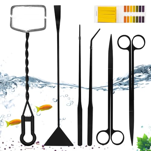 Aquascaping Set,6 Stück Edelstahl Aquarium Werkzeug Mit Teststreifen,Aquarium aquascaping Tools,Aquatic Pflanze Werkzeuge Sets Für Aquarium,Aquarienpflanzenkies Reinigen,Wasserpflanzen Trimmen Aquascaping Set,6 Stück Edelstahl Aquarium Werkzeug Mit Teststreifen,Aquarium aquascaping Tools,Aquatic Pflanze Werkzeuge Sets Für Aquarium,Aquarienpflanzenkies Reinigen,Wasserpflanzen Trimmen von BORDEAG