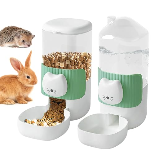 Automatischer Futterspender Kaninchenfutter Wasserspender, Hängende Automatischer Wasserspender, Automatischer Tierfutterspender, Trinkflasche Kaninchen, Futterautomat Katze, Haustier-Futterspender Automatischer Futterspender Kaninchenfutter Wasserspender, Hängende Automatischer Wasserspender, Automatischer Tierfutterspender, Trinkflasche Kaninchen, Futterautomat Katze, Haustier-Futterspender von BORDEAG