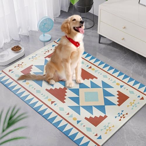 BORDEAG Kühlmatte Für Hunde, 90x65cm Selbst Kühlende Hundematte, Hundekühlmatte Kühlkissen Kühldecke Haustier-Kühlmatte Selbstkühlende Hundematte Für Hund & Katze Für Zuhause Unterwegs Oder Im Auto von BORDEAG