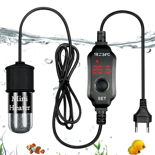 BORDEAG Mini Aquarium Heizung, 10W USB Aquarium Heizstab mit LED-Anzeige, Externer Temperaturregler Aquarium Heizstab, Mini Heizstab Aquarium, Aquarium Heizer für 2L Aquarien Fischtanks BORDEAG Mini Aquarium Heizung, 10W USB Aquarium Heizstab mit LED-Anzeige, Externer Temperaturregler Aquarium Heizstab, Mini Heizstab Aquarium, Aquarium Heizer für 2L Aquarien Fischtanks von BORDEAG