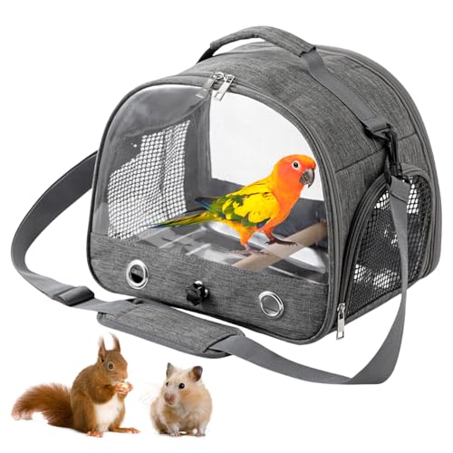 Bordeag Rucksack Für Vögel, Vogel-Tragetasche, Transportbehälter Für Vögel Tragbarer Vogelkäfig Vogel Transporttasche Mit Holzstab, Edelstahl-Tablett Für Papageien, Sittiche, Wellensittiche Bordeag Rucksack Für Vögel, Vogel-Tragetasche, Transportbehälter Für Vögel Tragbarer Vogelkäfig Vogel Transporttasche Mit Holzstab, Edelstahl-Tablett Für Papageien, Sittiche, Wellensittiche von BORDEAG