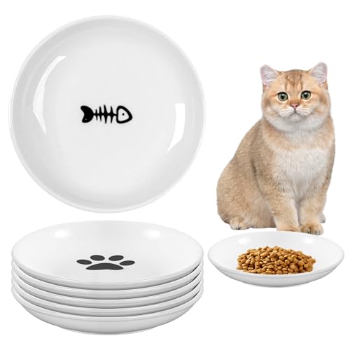 Futternapf Katze Keramik Katzennapf Fressnapf: 6 Stück Katzennapf Keramik, Fressnapf Katze, Katzen Futternapf, Katzenteller Flach Katzennäpfe, Katzenfutter Napf Wassernapf, Katzenschüssel, Cat Bowl Futternapf Katze Keramik Katzennapf Fressnapf: 6 Stück Katzennapf Keramik, Fressnapf Katze, Katzen Futternapf, Katzenteller Flach Katzennäpfe, Katzenfutter Napf Wassernapf, Katzenschüssel, Cat Bowl von BORDEAG