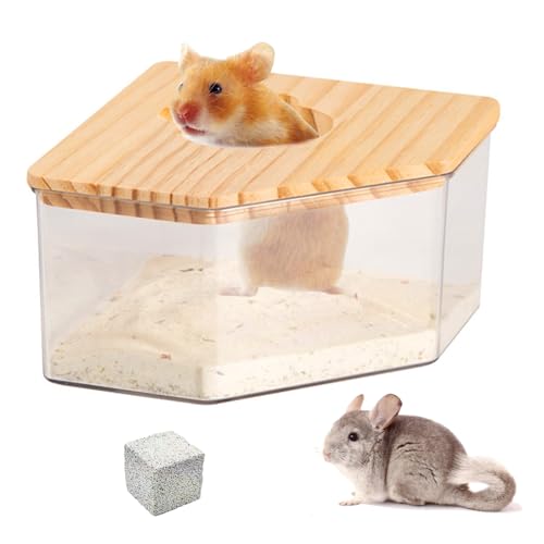 Hamster Sandbad, Haustier Hamster Badezimmer, Hamster Toilette Sandbad Container Toilette Acryl Badebox Haustier Badewanne Badezimmer Sandbad-Container Für Rennmäuse Gerbil Kleintiere Transparente Hamster Sandbad, Haustier Hamster Badezimmer, Hamster Toilette Sandbad Container Toilette Acryl Badebox Haustier Badewanne Badezimmer Sandbad-Container Für Rennmäuse Gerbil Kleintiere Transparente von BORDEAG