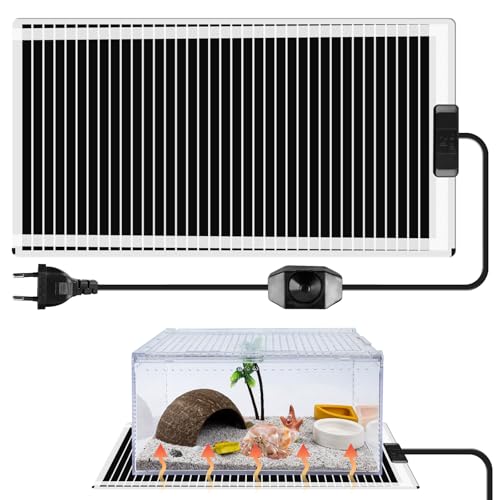 Heizmatte Terrarium, 45W Terrarium Heizmatte, 28 x 80 cm Reptil Heizmatten, Heizkissen für Glasbehälter, Einstellbar Wärmematte, Terrarium Heizkissen für Reptilien Schildkröten Schlangen Eidechse Heizmatte Terrarium, 45W Terrarium Heizmatte, 28 x 80 cm Reptil Heizmatten, Heizkissen für Glasbehälter, Einstellbar Wärmematte, Terrarium Heizkissen für Reptilien Schildkröten Schlangen Eidechse von BORDEAG