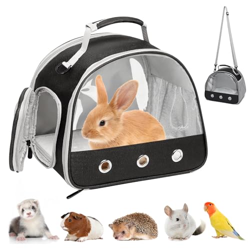 Kleine Haustier-Tragetasche, Kleintier Tragetasche, Transportbox für Katze Mit Seitlicher Öffnung, Meerschweinchen-Tragetasche, Faltbare Transportbox, Hundetransportbox für Vögel Kätzchen Welpen von BORDEAG