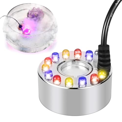 Ultraschall Vernebler, Mini Nebelerzeuger, Ultraschall Nebler, Mini Nebelmaschine, 12 Led Mister Fogger Water Fountain Pond Fog Machine 12 Led Three Color Gradient Atomizer Innen Oder Außenbrunnen Ultraschall Vernebler, Mini Nebelerzeuger, Ultraschall Nebler, Mini Nebelmaschine, 12 Led Mister Fogger Water Fountain Pond Fog Machine 12 Led Three Color Gradient Atomizer Innen Oder Außenbrunnen von BORDEAG