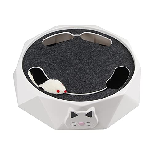 BORDSTRACT Interaktiver Katzen-Drehteller, Drehteller-Kugelbahn, interaktives Katzenspielzeug, elektrisches 2-Gang-Automatik-Puzzle-Fang-Maus-Spiel-Katzenspielzeug für BORDSTRACT Interaktiver Katzen-Drehteller, Drehteller-Kugelbahn, interaktives Katzenspielzeug, elektrisches 2-Gang-Automatik-Puzzle-Fang-Maus-Spiel-Katzenspielzeug für von BORDSTRACT