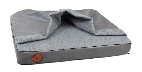 BORN2REST Hundebett Mittelgroße Hunde, Bettmatte Orthopädische Matratze für Hunde, Hundebett Flauschig Haustierbett mit Kapuze, Rutschfestes Waschbar, Reißverschluss Matten (Grau, 100 x 80 x 10 cm) BORN2REST Hundebett Mittelgroße Hunde, Bettmatte Orthopädische Matratze für Hunde, Hundebett Flauschig Haustierbett mit Kapuze, Rutschfestes Waschbar, Reißverschluss Matten (Grau, 100 x 80 x 10 cm) von BORN2REST