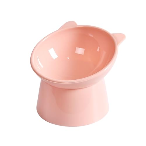 Ergonomic Cat Bowl, Elevated Cat Bowls, 45° Tilted Raised Cat Food Bowls, Elevated Cat Feeding Bowls, Anti Vomiting (Pink) von BOSONS