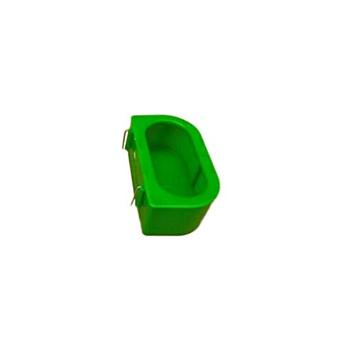 BOSUGE Vogelkäfige, Pet Parrot Bird Feeder Wildlife World Eichhörnchen-Feeder Hanging Feeder Trog Feeder,Grün (Size : M) (Color : Green, Size : Small) von BOSUGE