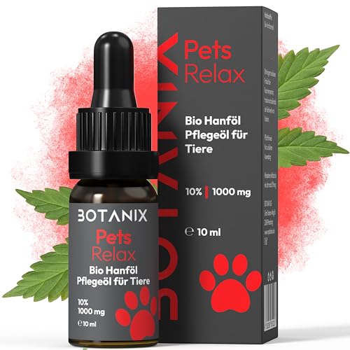 BOTANIX Hanföl Hund & Katzen 1000mg Hanfsamenöl – Bio Hanföltropfen für Hunde & Katzen – Für innere Ruhe und Wohlbefinden in herausfordernden Momenten - aus kalt gepresseten Hanfsamenöl BOTANIX Hanföl Hund & Katzen 1000mg Hanfsamenöl – Bio Hanföltropfen für Hunde & Katzen – Für innere Ruhe und Wohlbefinden in herausfordernden Momenten - aus kalt gepresseten Hanfsamenöl von BOTANIX