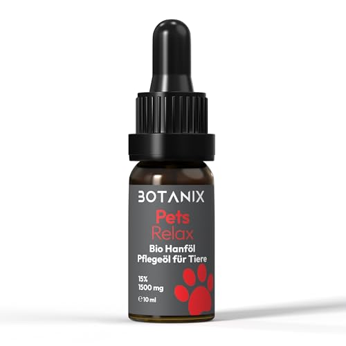 Pets Relax 1500 mg aus Hanfsamenöl - Hanföl für Hunde und Katzen, Bio Hanföltropfen für Hunde & Katzen – Für innere Ruhe und Wohlbefinden in herausfordernden Momenten Pets Relax 1500 mg aus Hanfsamenöl - Hanföl für Hunde und Katzen, Bio Hanföltropfen für Hunde & Katzen – Für innere Ruhe und Wohlbefinden in herausfordernden Momenten von BOTANIX