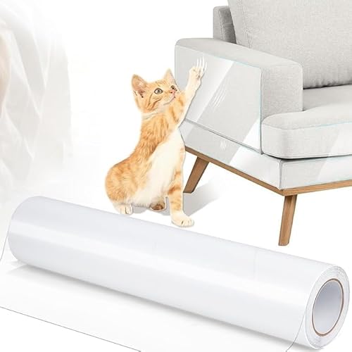 Anti-Kratz-Möbelschutz – einseitiger Couchschutz for Katzen, selbstklebendes Katzenband for Möbel, transparenter Katzenkratzschutz for Möbeltürwände (Size : 20 * 300cm) von BOTIZR